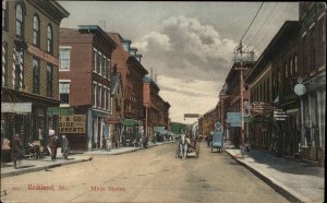 Rockland Maine ME Main Street Scene c1910 Vintage Postcard