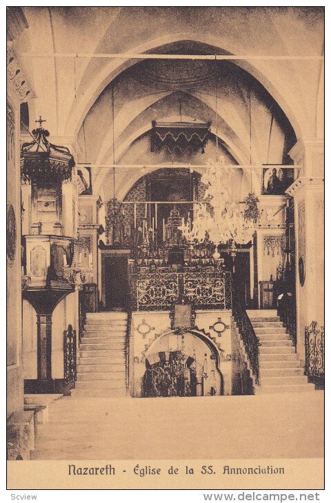 NAZARETH, Israel, 1900-1910's; Eglise De La SS. Annonciation
