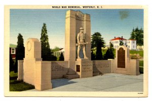 RI - Westerly. World War Memorial