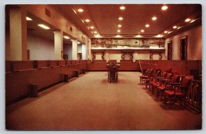 Fort Lauderdale Florida~First National Bank Interior~Teller Stations~1950s PC