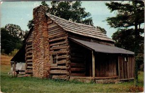 Postcard HOUSE SCENE Between Maggie Valley & Cherokee North Carolina NC AK9046