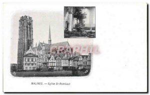 Postcard Old Church St Rumbold Mechelen