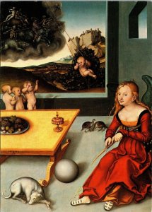 Melancholy Lucas Cranach the Old Unterlinden Museum Colmar France Postcard