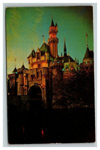 Vintage 1960's Postcard Disneyland Sleeping Beauty Castle Anaheim California