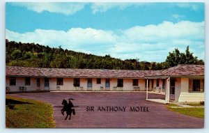 BARRE, VT Vermont - Roadside SIR ANTHONY MOTEL 1961 Washington County Postcard