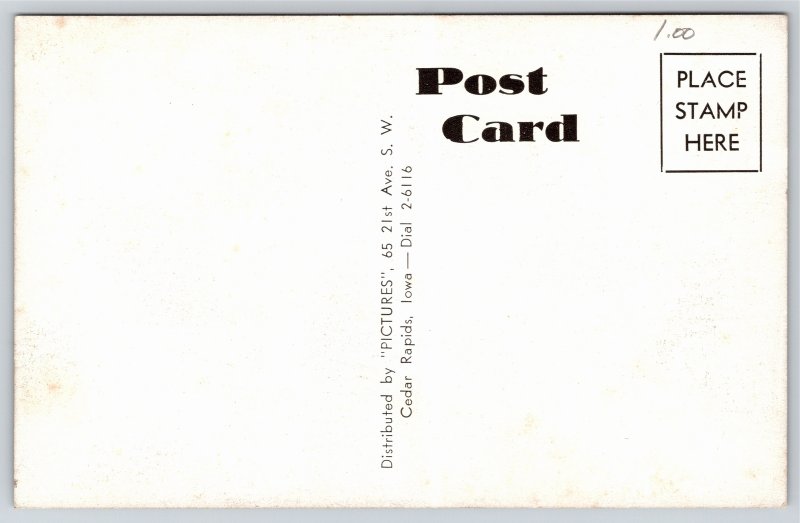 Mining~Cedar Rapids Iowa~Quaker Oats~Vintage Postcard