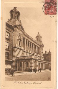 The Cotton Exchange. Liverpool  Tuck Sepia plate-marked Ser. PC # 2455