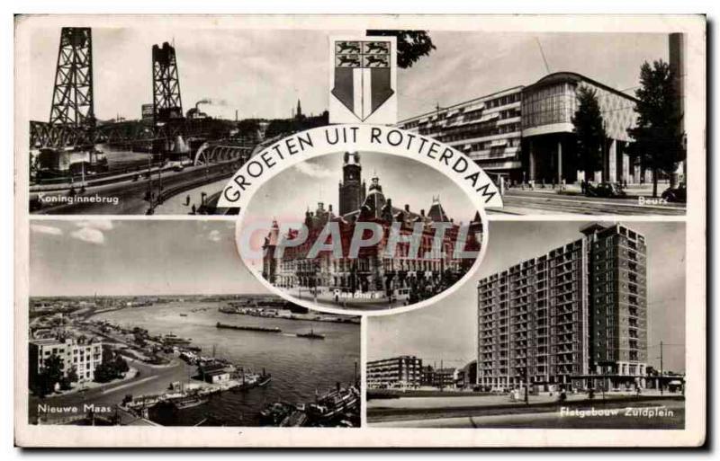 Postcard Old Groeten Uit Rotterrdam