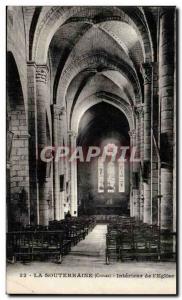 Old Postcard The Cave of the Interieur & # 39eglise