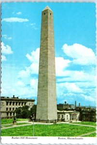 Postcard - Bunker Hill Monument - Boston, Massachusetts