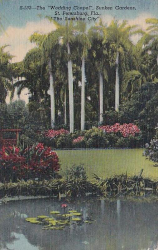 Florida St Petersburg Sunken Gardens The Wedding Chapel Curteich