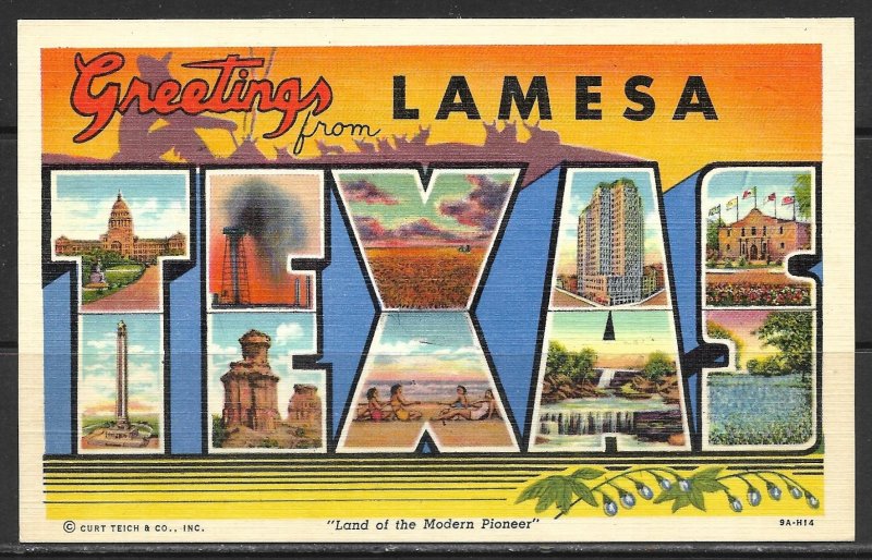 Texas, Lamesa - Greetings From - [TX-056]