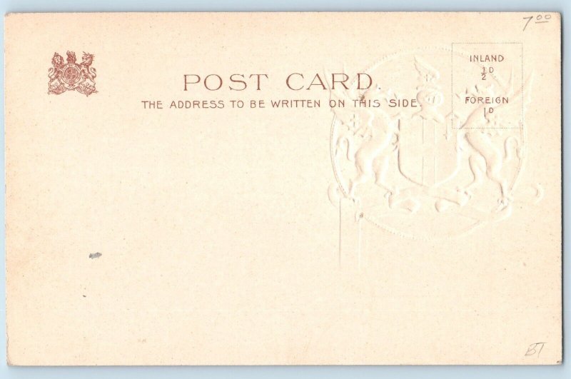 1905 London Tuck Heraldic Vintage Postcard Domine Dirige Westminster Abbey 881