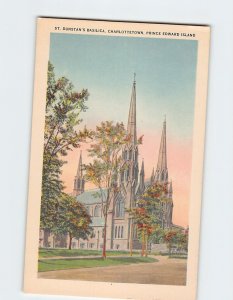 Postcard St. Dunstan's Basilica, Charlottetown, Canada