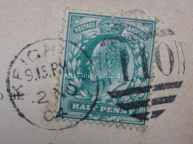 Cambridge: Kings College c1904 Postmark KEIGHLEY DUPLEX (304) The Wrench Series