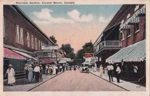 Postcard Business Section Crystal Beach Canada