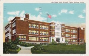 Iowa Cedar Rapids McKinley High School 1952 Curteich