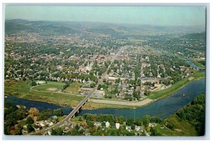 c1950's East of Allegany State Park, Aerial View of Olean New York NY Postcard 