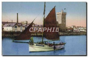 Old Postcard Boat Fishing The d & # 39Olonne Sables d & # 39A output fishing ...