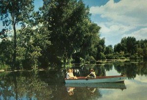 Wild Life Sanctuary Bay Beach Park Green Bay WI Postcard Lake Boat