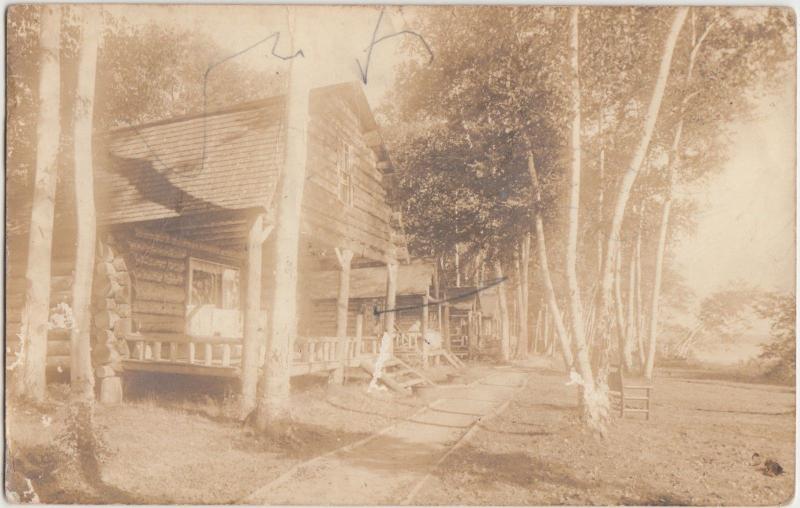 Maine Me Real Photo Rppc Postcard C1920 Eagle Lake Magic Lake