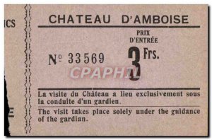 Ticket Chateau D & # 39Amboise Chateau