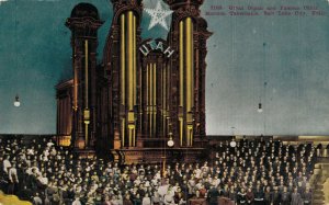 USA Grant Organ and Famous Choir Salt Lake City Vintage Postcard 07.64