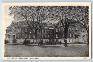 Cedar Falls Iowa Postcard Old Peoples Home Exterior Building View c1940 Vintage