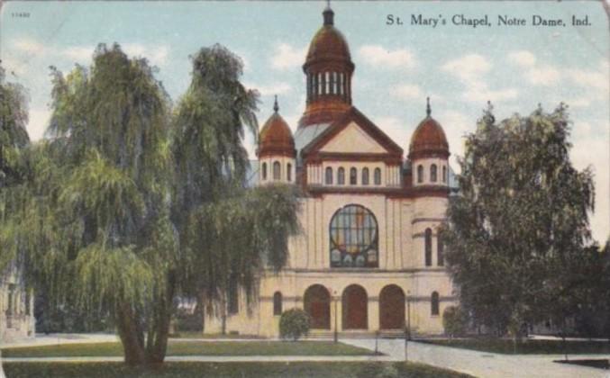 Indiana Notre Dame St Mary's Chapel Curteich