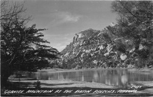 Basin Granite Mountain 1940s RPPC Photo Postcard Prescott Arizona Cook 20-2772