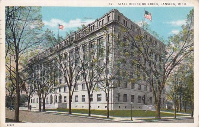 Michigan Lansing State Office Building 1920