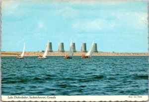 Canada Saskatchewan Sailing On Lake Diefenbaker At Gardiner Dam 1980