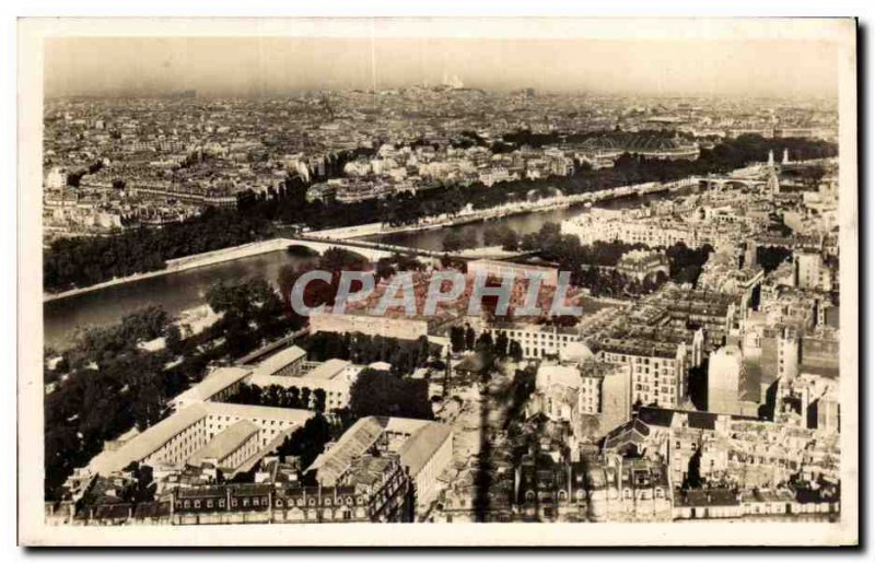 Old Postcard Vue Generale Paris to Montmartre and the Sacre Coeur
