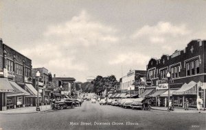 Downers Grove Illinois Main Street, Coca Cola Sign & Drug Store, PC U13500