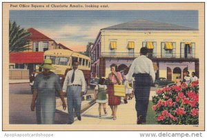 Saint Thomas Charlotte Amalie Post Office Square Looking East