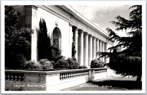 Willow California CA Long Arch Windows on Legion Building RPPC Photo Postcard