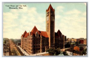 c1910 Postcard MN Court House City Hall Minneapolis Minn. Minnesota