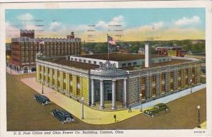 Ohio Canton Post Office and Ohio Power Company Building 1943 Curteich