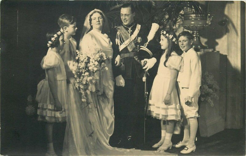 Princely Bridal Couple Juliana & Bernhard &children Amsterdam Dutch Royal House 