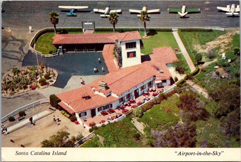 Aerial View, Santa Catalina Island Airport, Airport-in-the-Sky Postcard V46