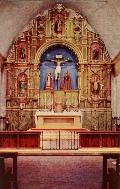 CA - Carmel. Mission San Carlos Borromeo, Main Altar