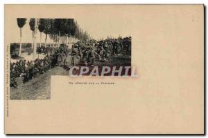 Old Postcard Army is dislocated on the position