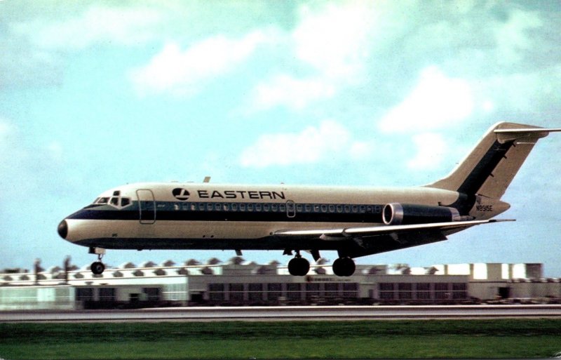 Eastern Airlines Douglas DC9-14 Landing At Miami International Airport