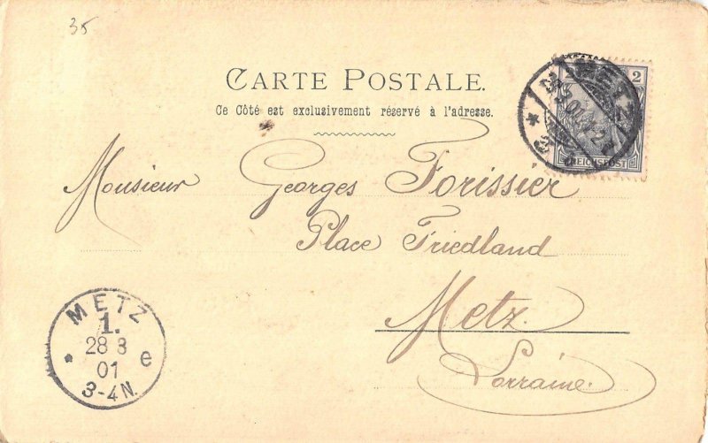 L111 France 1900-01 Militaria uniform French Army early nine postcard