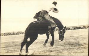 Rodeo Cowboy Pereira Studio Tucson AZ c1920s-30s Real Photo Postcard