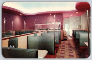 Postcard The Panda - Diner Interior - Kenora Ontario Lake of the Woods Canada 54