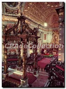 Postcard Modern Citta del Vaticano Interno Basilica Di S Pietro