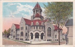 New York Watertown Asbury M E Church 1921