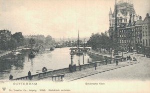 Netherlands Rotterdam Geldersche Kade Vintage Postcard 08.25