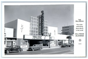The Palladium Hollywood Charlie Spivak Cars California CA RPPC Photo Postcard